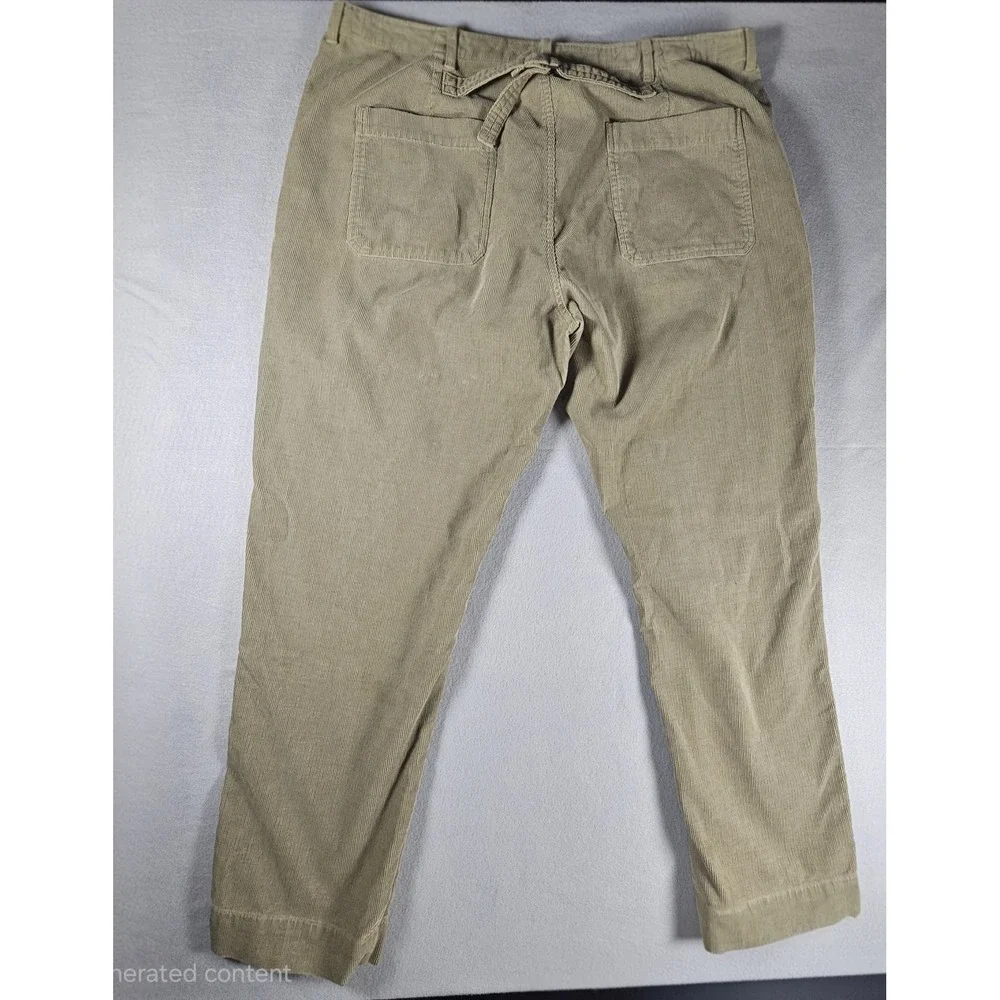 Polo Ralph Lauren Corduroy Pants Mens 42x30 Tan Khaki Button Fly Cotton Vintage